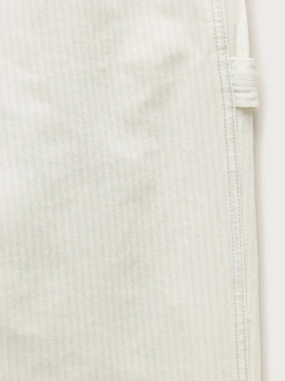 Men’s J. Crew White/Blue Faded Striped Carpenter Pant 30x34 NWT